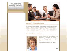 Tablet Screenshot of leadershipframing.com